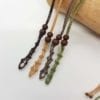 Empty Crystal pouch necklaces