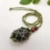 Empty Crystal pouch necklaces